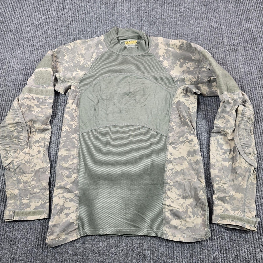 Massif Shirt Mens XS Multicolor Camo Army Combat Long Sleeve Crewneck Tee